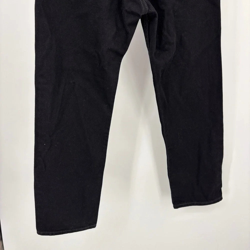 Levi's 505 Regular Fit Jeans Mens 33x29 Black Excellent Straight Leg Denim Pants